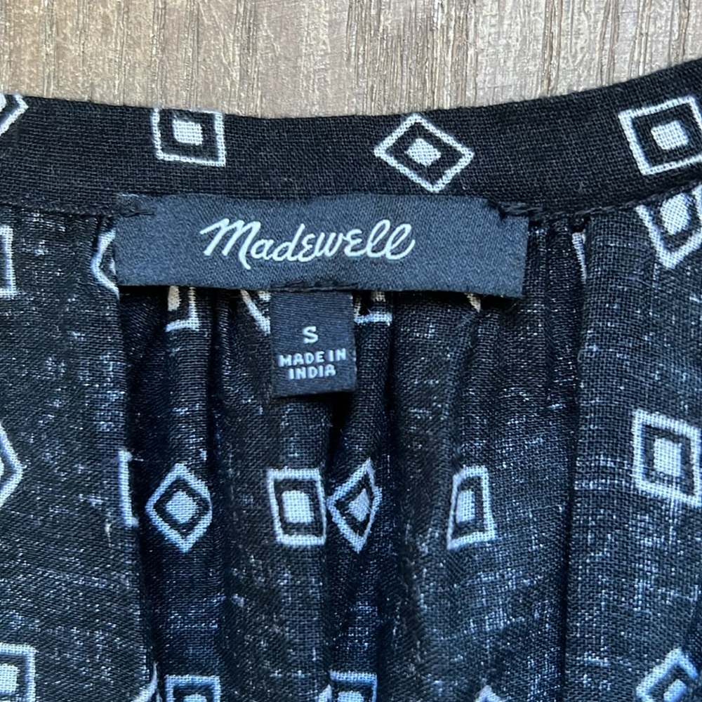 EUC Madewell Scatterblock Tassel Sleeveless Top - Picture 3 of 9